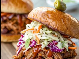 Shredded BBQ Beef Sandwich